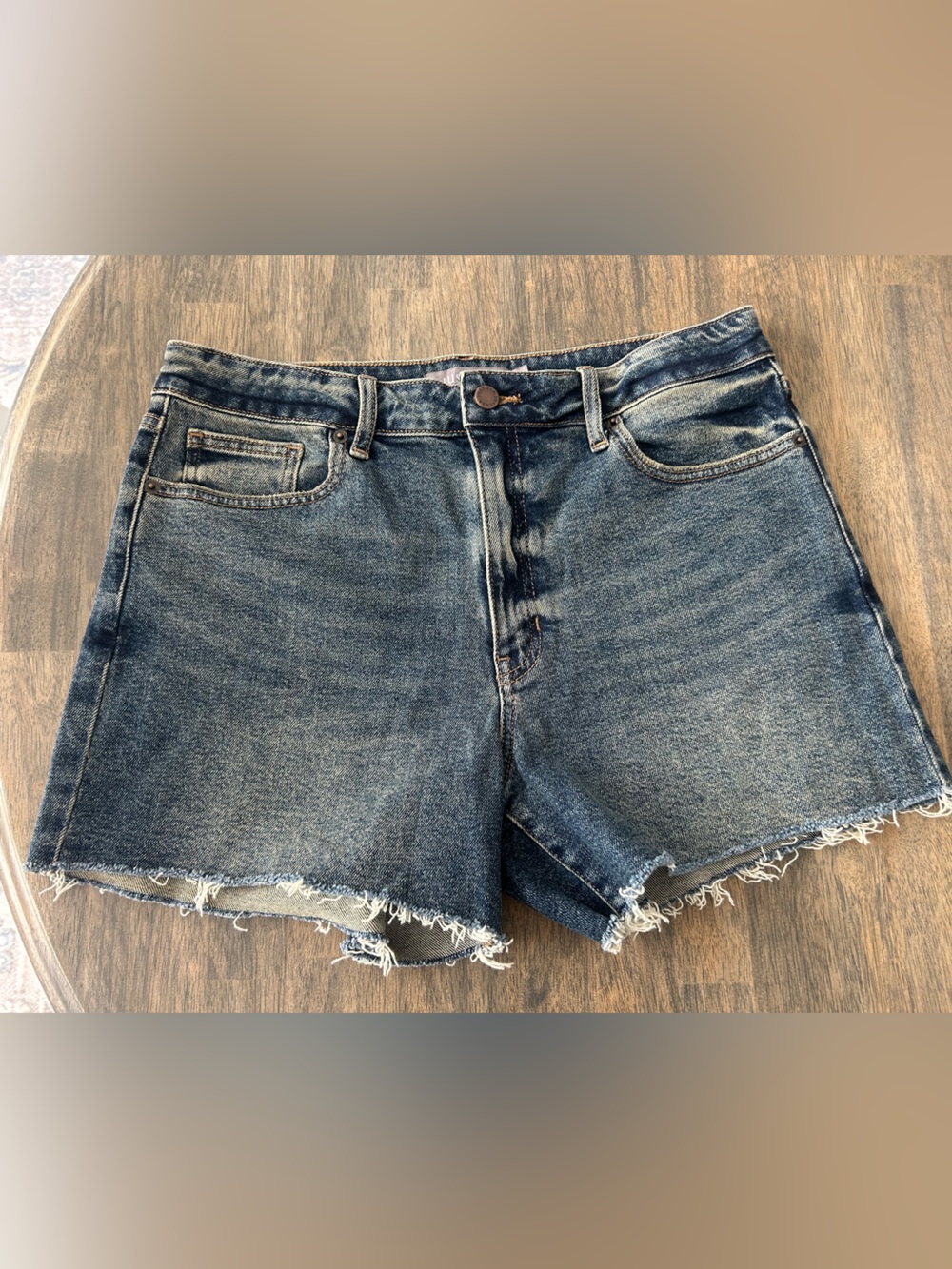 NWT Just USA Blue Denim Distressed Shorts
